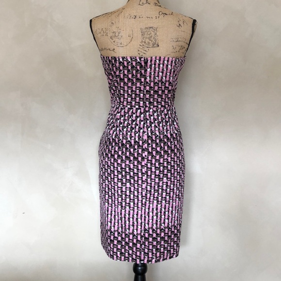 Banana Republic pattern silk strapless dress - Picture 4 of 6